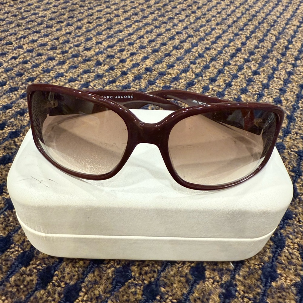 Marc Jacobs Brown Rectangular Sunglasses